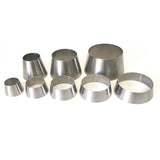 Ticon Industries 1.2mm Thickness 3in to 4in Titanium Transition Reducer Cone