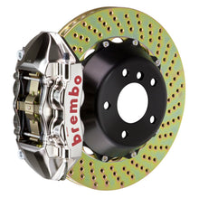 Load image into Gallery viewer, Brembo 06-10 M5/06-10 M6 Rear GTR BBK 4 Piston Billet 380x28 2pc Rotor Drilled- Nickel