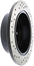 Load image into Gallery viewer, StopTech 02-06 Lexus ES 250/300/330/350 / 05-07 Toyota Avalon Slotted &amp; Drilled Left Rear Rotor