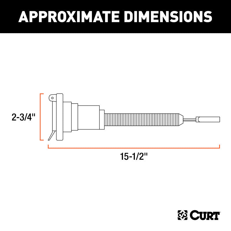 Curt Electrical Adapter (4-Way Flat Vehicle to 7-Way RV Blade Trailer)