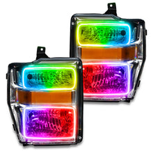 Load image into Gallery viewer, Oracle 08-10 Ford F250/350 Pre-Assembled Halo Headlights- Chrome Housing - w/o Controller