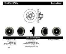 Load image into Gallery viewer, Stoptech 89-92 Chevy Camaro/89-95 S-10 Blazer 2WD / 89-92 Pontiac Firebird CRYO-STOP Brake Rotors