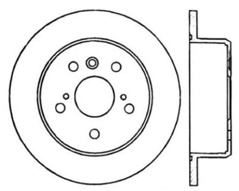 Stoptech 02-06 Lexus ES Premium Rear CryoStop Brake Rotor