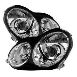xTune Mercedes W203 C Class Sedan 01-05 Projector Headlights -Chrome PRO-JH-MBW203-C