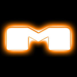 ORACLE Lighting Universal Illuminated LED Letter Badges - Matte Wht Surface Finish - M