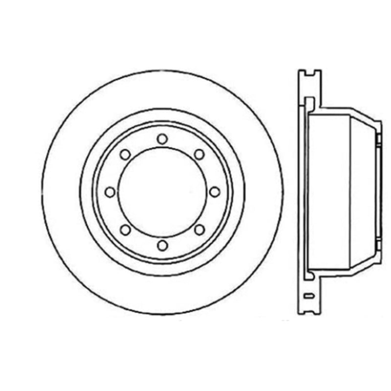 Stoptech 99-04 Ford F-350 Rear Premium Cryostop Brake Rotor