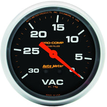 Load image into Gallery viewer, AutoMeter Gauge Vacuum 2-5/8in. 30Inhg Liquid Filled Mech Pro-Comp