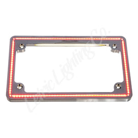 Letric Lighting Perfect Plate Light License Plate Frame Chrome