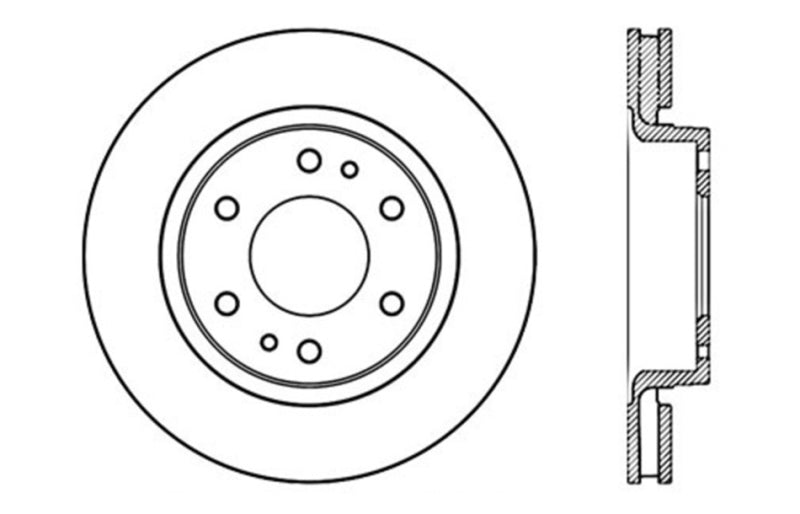 StopTech Drilled Sport Brake Rotor