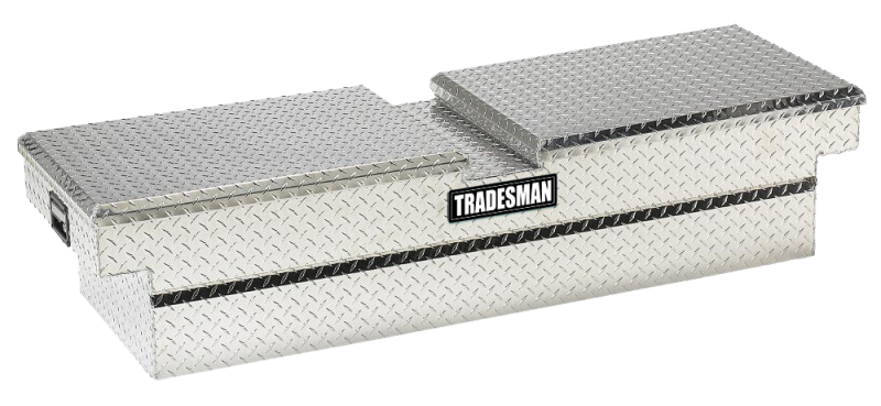 Tradesman Aluminum Economy Cross Bed Truck Tool Box (70in./Side Opening) - Brite