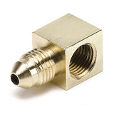 AutoMeter Fitting Adapter 90 Deg. 1/8in. NPT Female To -3AN Male Brass