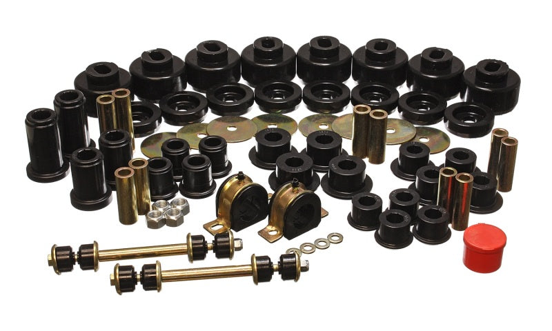 Energy Suspension 01-06 Chevy Silverado 4WD Black Hyper-flex Master Bushing Set - GTR Auto