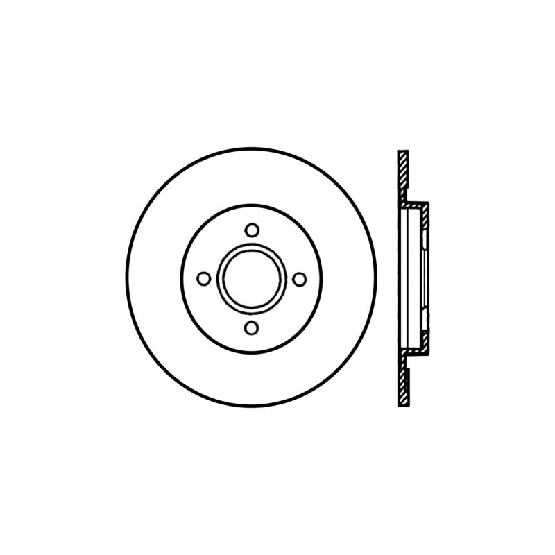 Stoptech 02-04 Ford Focus SVT Rear CRYO-STOP Rotor