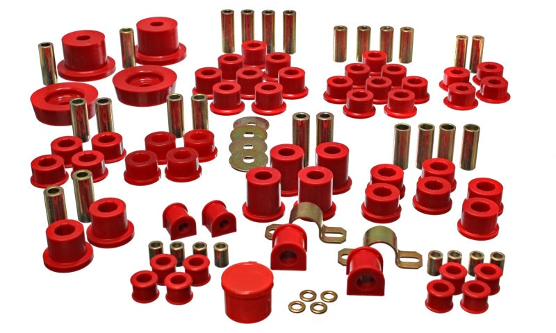 Energy Suspension 90-97 Mazda Miata Red Hyper-Flex Master Bushing Set - GTR Auto