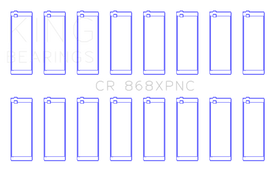 King Engine Bearings Ford V8 4.6L/5.4L SOHC Coated (Size .026) Connecting Rod Bearings (Set of 8)
