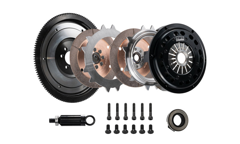 DKM Clutch VW Beetle/Golf/Jetta/Passat 2.0L TDI Twin Disc MR Clutch w/Flywheel (650 ft/lbs Torque)