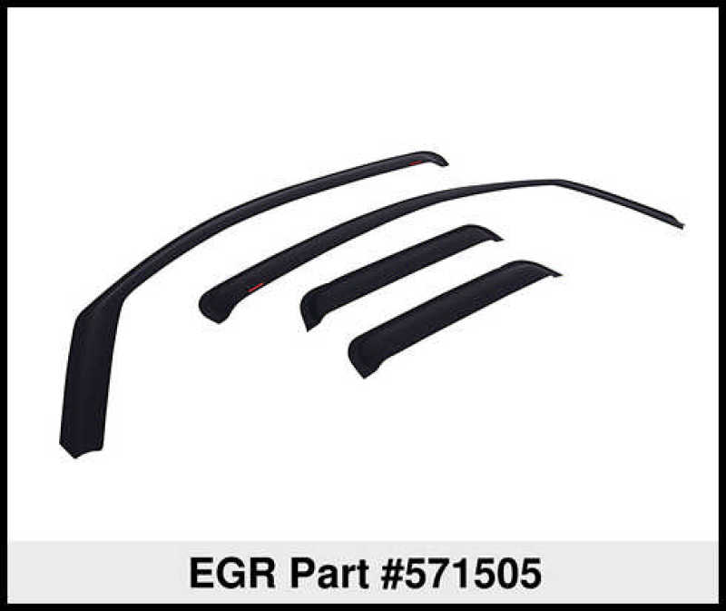 EGR 07-13 Chev Silverado/GMC Sierra Ext Cab In-Channel Window Visors - Set of 4 - Matte