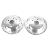 Power Stop 03-05 Infiniti G35 Rear Evolution Drilled & Slotted Rotors - Pair