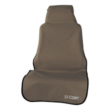 Load image into Gallery viewer, Curt Seat Defender 58in x 23in Removable Waterproof Brown Bucket Seat Cover