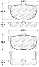 Load image into Gallery viewer, StopTech Performance Hyundai Elantra/Tiburon / Kia Spectra / Nissan Maxima/Stanza Rear Brake Pads