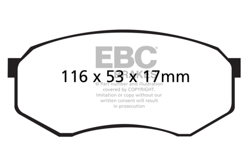 EBC 92-93 Toyota Pick-Up Extra Cab Greenstuff Front Brake Pads