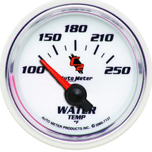 Load image into Gallery viewer, Autometer C2 2-1/16in Electric 100-250 Deg F Water Temperature Gauge