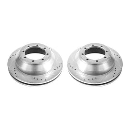 Power Stop 17-18 Ford E-450 Super Duty Rear Drilled & Slotted Rotor - Pair