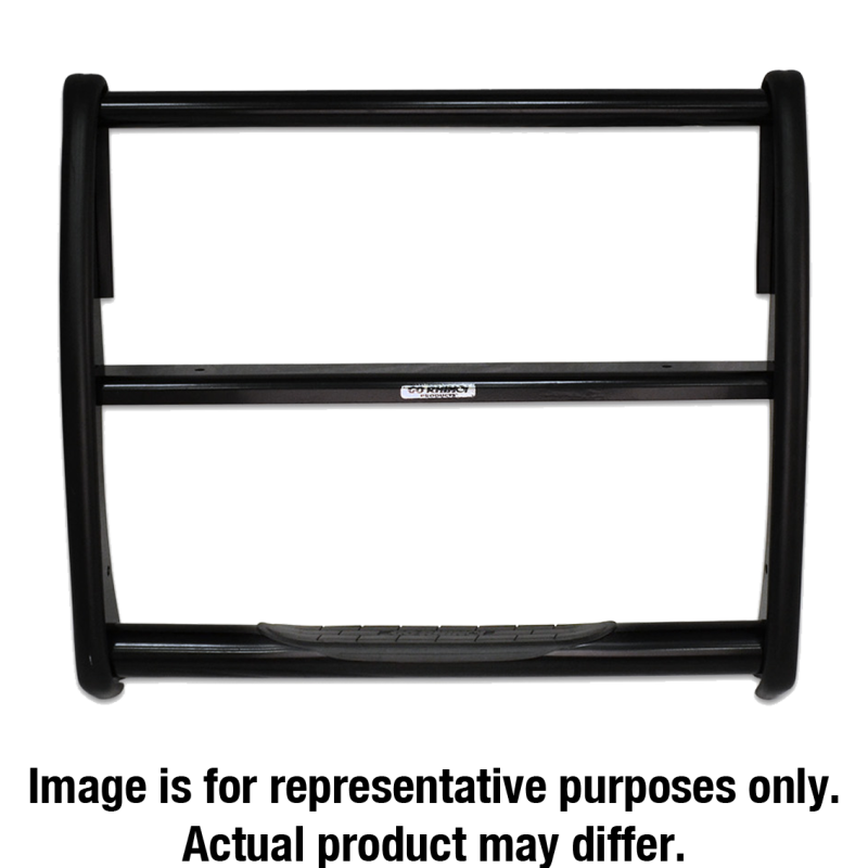 Go Rhino 15-19 Chevrolet Silv 2500HD/3500HD 3000 Series StepGuard - Black (Center Grille Guard Only) - GTR Auto