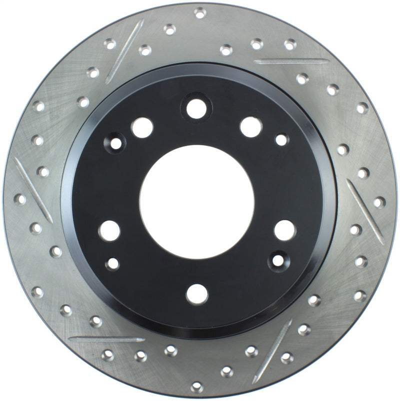 StopTech Power Slot 91-95 Acura Legend / 95-98 Honda Odyssey Right Rear Drilled & Slotted Rotor