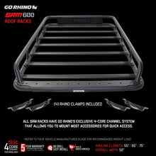 Load image into Gallery viewer, Go Rhino SRM 600 Basket Style Roof Rack 55in. - Tex. Blk