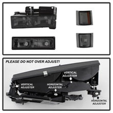 Load image into Gallery viewer, xTune Chevy Suburban 94-98 Headlights w/ Corner &amp; Parking Lights 8pcs Smoked HD-JH-CCK88-AM-SM-SET
