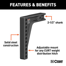 Load image into Gallery viewer, Curt Weight Distribution Shank (2-1/2in Shank 8in Drop)