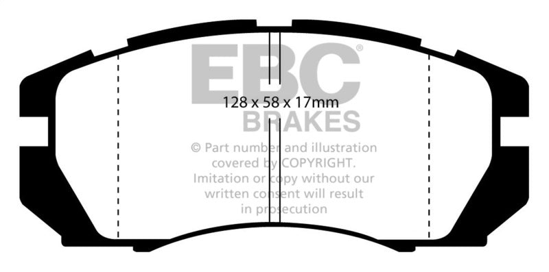 EBC 95-96 Subaru Impreza 2.2 Orangestuff Front Brake Pads