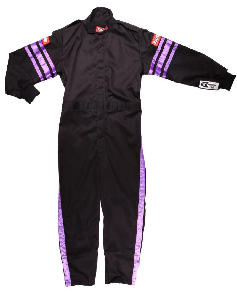 RaceQuip Purple Trim SFI-1 JR. Suit - KSmall