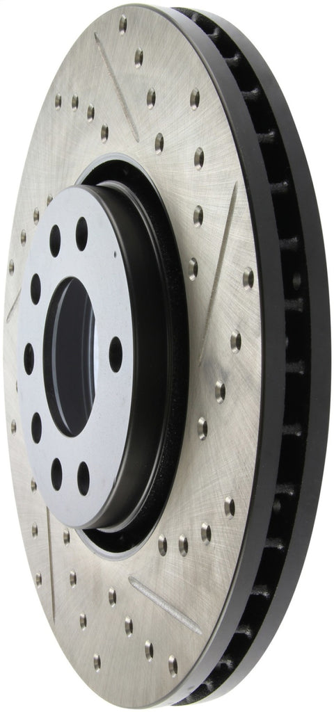 StopTech 03-09 Saab 9-3 Slotted & Drilled Left Front Rotor