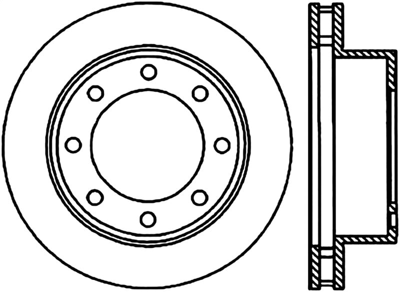 Stoptech 00-05 Ford Excursion / 99-04 Ford F250 Super Duty Front Cyro Performance Rotor