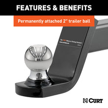 Load image into Gallery viewer, Curt Fusion Ball Mount w/2in Ball (2in Shank 7500lbs 4in Drop)