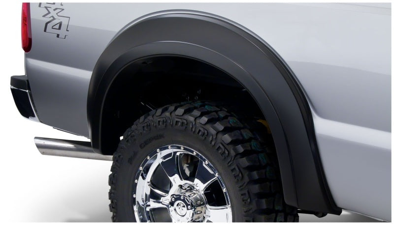 Bushwacker 92-14 Ford E-250 Super Duty Extend-A-Fender Style Flares 2pc - Black