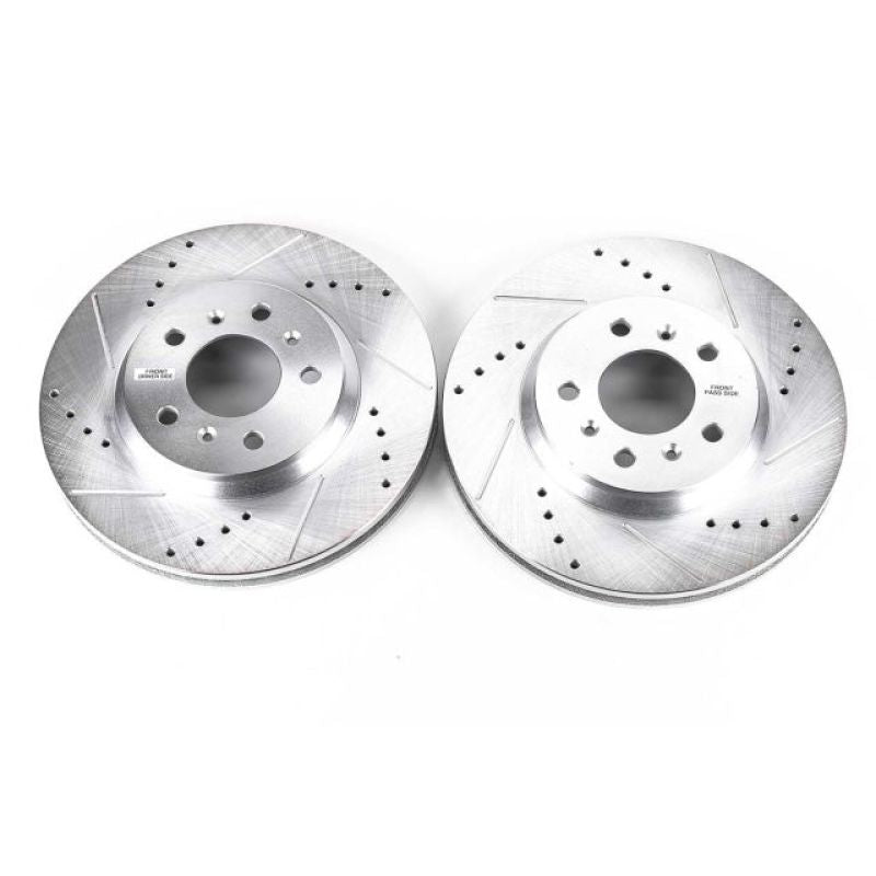 Power Stop 06-11 Buick Lucerne Front Evolution Drilled & Slotted Rotors - Pair