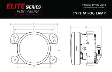 Load image into Gallery viewer, Diode Dynamics Elite Series Type M Fog Lamps - Yellow (Pair)
