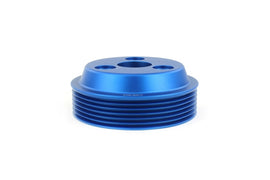 PERRIN 22-25 Subaru WRX / 21-25 Crosstrek / 20-25 LGT/OBXT/FXT Lightweight Water Pump Pulley - Blue - GTR Auto