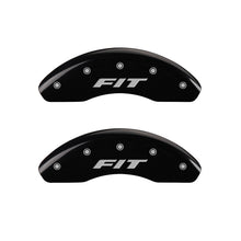 Load image into Gallery viewer, MGP Front set 2 Caliper Covers Engraved Front FIT Black finish silver ch