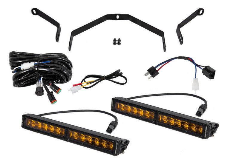 Diode Dynamics 14-21 Toyota Tundra SS12 Driving Light Kit - Amber Driving