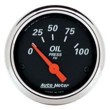 Load image into Gallery viewer, Autometer Designer Black 2 1/16in 100 PSI Electronic Oil Pressure Gauge