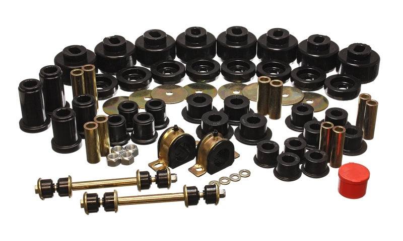 Energy Suspension 01-06 Chevy Silverado 4WD Black Hyper-flex Master Bushing Set - GTR Auto