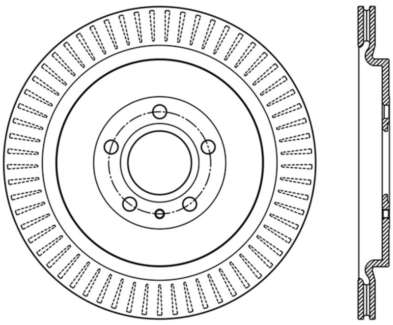 StopTech Sport Drilled & Slotted Rotor - Rear Right