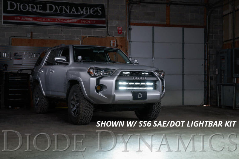 Diode Dynamics 14-19 Toyota 4Runner SS30 (Single) Stealth Lightbar Kit - Amber Combo