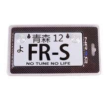 Load image into Gallery viewer, NRG Mini JDM Style Aluminum License Plate (Suction-Cup Fit/Universal) - FR-S