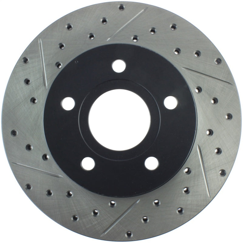 StopTech 99-04 Jeep Grand Cherokee Front Right Slotted & Drilled Rotor
