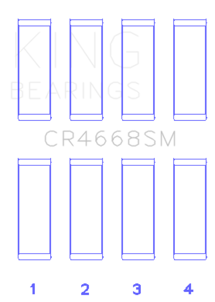 King Chrysler/Mitsubishi/Hyundai/Kia World Engine Connecting Rod Bearing Set - Size STD - GTR Auto